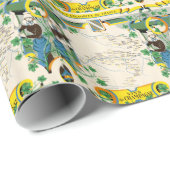 Champagne, Franse  kaart Cadeaupapier (Rol Hoek)