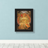 Champagne GIrl c1897 Canvas Afdruk (Insitu (Houten vloer))