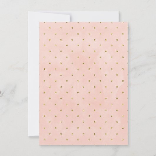 Champagne Glas Brunch Bruids Douche Uitnodiging (Achterkant)