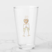 Champagne Glasses and Hearts Glas (Achterkant)