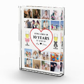 Champagne Glasses Anniversary Photo Block Fotoblokken (Rechts)