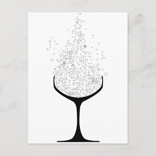 Champagne Glasses Briefkaart (Voorkant)