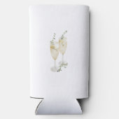 Champagne Glasses Engagement Party Gold Text (Achterkant)