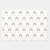 Champagne Glasses — Flat Sheets Inpakpapier Vel (Voorkant 2)