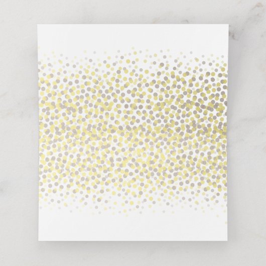 Champagne glazen bruiloft gast plaats kaarten (Binnenkant ongevouwen)