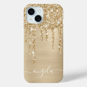 Champagne Glitter Drips Glam Meisjesachtige Handte