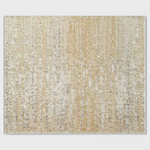 Champagne Glitter Modern Cadeaupapier (Vlak)