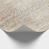 Champagne Glitter Moderne Wrapping Paper Cadeaupapier (Hoek)