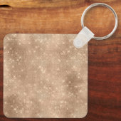 Champagne Glitz Cream Leopard Sleutelhanger (Achterkant)