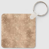 Champagne Glitz Cream Leopard Sleutelhanger (Achterkant)