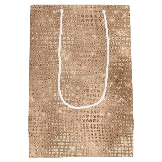 Champagne Glitz Medium Cadeauzakje (Achterkant)