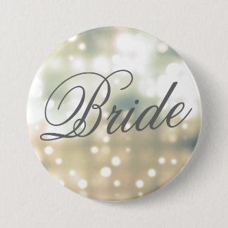 Champagne Glow bruid Button Pin