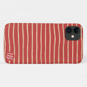 Champagne Gold Foil Stripes Phone Case (Achterkant (horizontaal))