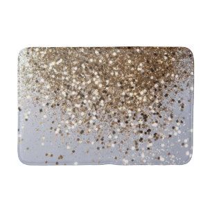 Champagne Gold Glitter Glam #1 Badmat