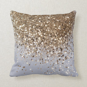 Champagne Gold Glitter Glam #1 Kussen
