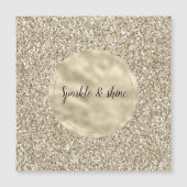 Champagne Gold Glitzy Glitter (Voorkant)
