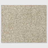 Champagne Gold Glitzy Glitter Cadeaupapier (Vlak)