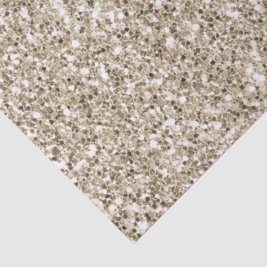 Champagne Gold Glitzy Glitter Tissuepapier (Detail)