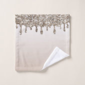 Champagne Gold Parties scintillant Drift Luxury Gl (Gant de toilette)