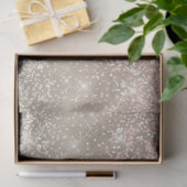 Champagne Gold Pink White Glitzy Glitter Tissuepapier (Geschenk)