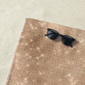 Champagne Gold Sparkle Strandlaken (In situ)