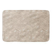 Champagne Gold White Glitzy Glitter Zebra Print Badmat (Voorkant)