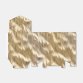 Champagne Goud Glam Sparkle Strings Bruiloft Bedankdoosjes (Uitgevouwen)