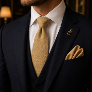Champagne Goud Quiet Luxe Stropdas