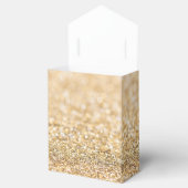 Champagne goudbollen monogram bedankdoosjes (Geopend)