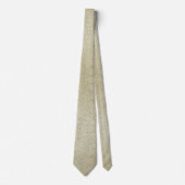 Champagne Gouden Kreukel Bruiloft Stropdas (Voorkant)