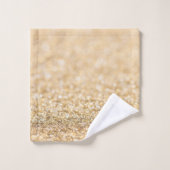 Champagne goudglitter bad handdoek (Wasdoekje)