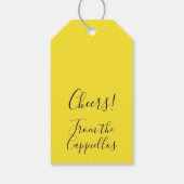 Champagne Grapes  Cadeaulabel (Achterkant)