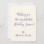 Champagne Grapes Feestdagenkaart (Achterkant)