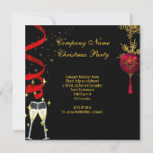 Champagne Heels, feestdag kerstfeestdag Kaart (Achterkant)