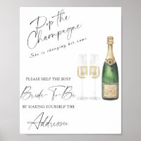 champagne - help de drukke bruid Aan