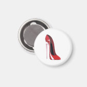 Champagne hiel rode stiletto schoen kunstmagneet magneet (Voorkant / Achterkant)