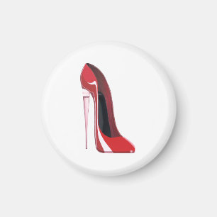 Champagne hiel rode stiletto shoge art magnet magneet