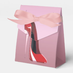 Champagne Hiel Stiletto Shoe Favor Box Bedankdoosjes