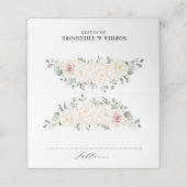 Champagne Ivory Blush Pink Floral Greenery Wedding (Buitenkant ongevouwen)