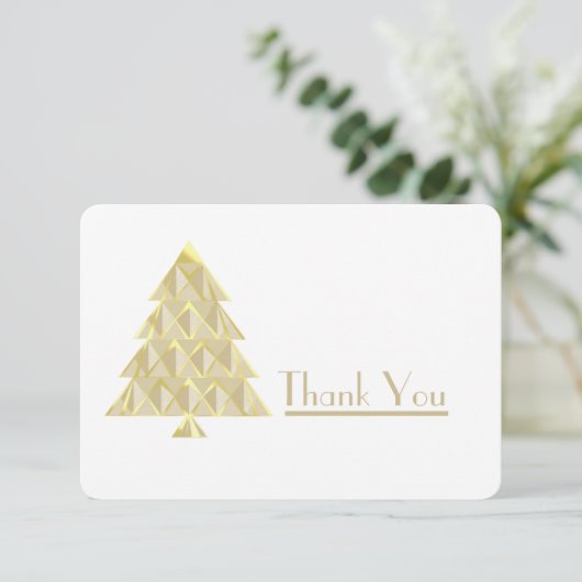 Champagne Joyoux Noel Bedankt Card (Staand voorkant)