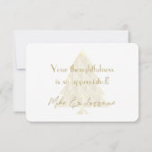 Champagne Joyoux Noel Bedankt Card (Achterkant)