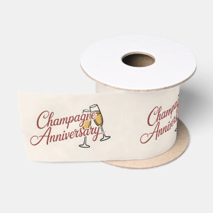 Champagne Jubileum Viering Script Grafisch Lint