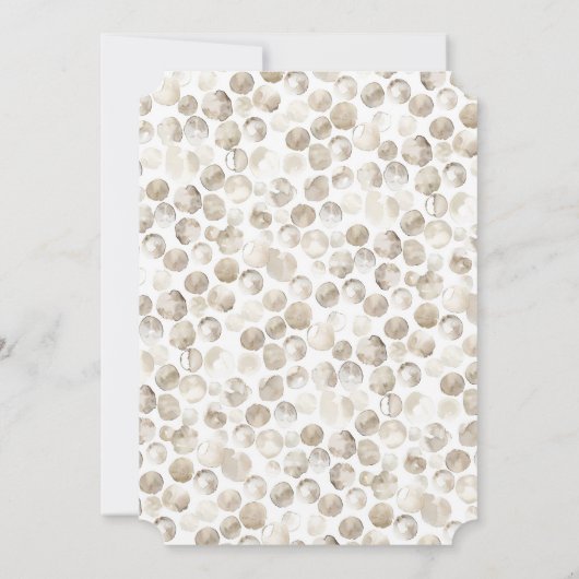 Champagne kalligrafie elegante bruiloft douche kaart (Achterkant)