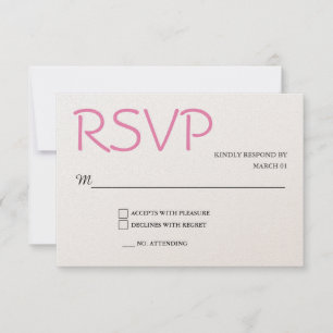 Champagne Kleur Bruiloft RSVP Antwoord