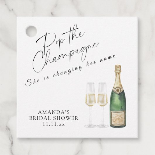 Champagne Kopen bruidsfeest Bedankjes Labels (Voorkant)