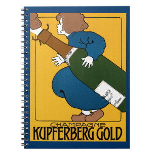 Champagne Kupferberg Gold Notitieboek