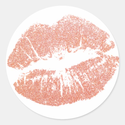 Champagne Kus Sticker (Voorkant)