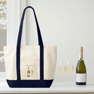 Champagne Liefhebber met Grappige Spreuk Tote Bag