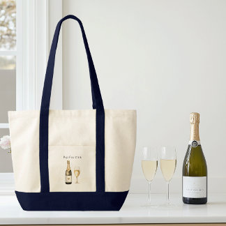 Champagne Liefhebber met Grappige Spreuk Tote Bag