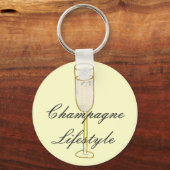 Champagne Lifestyle Sleutelhanger (Voorkant)